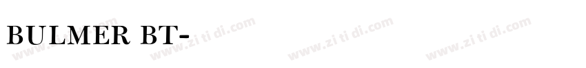 bulmer bt字体转换
